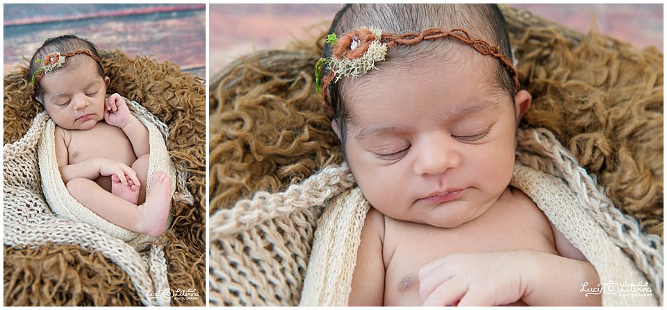 Newborn photographer baby basket 