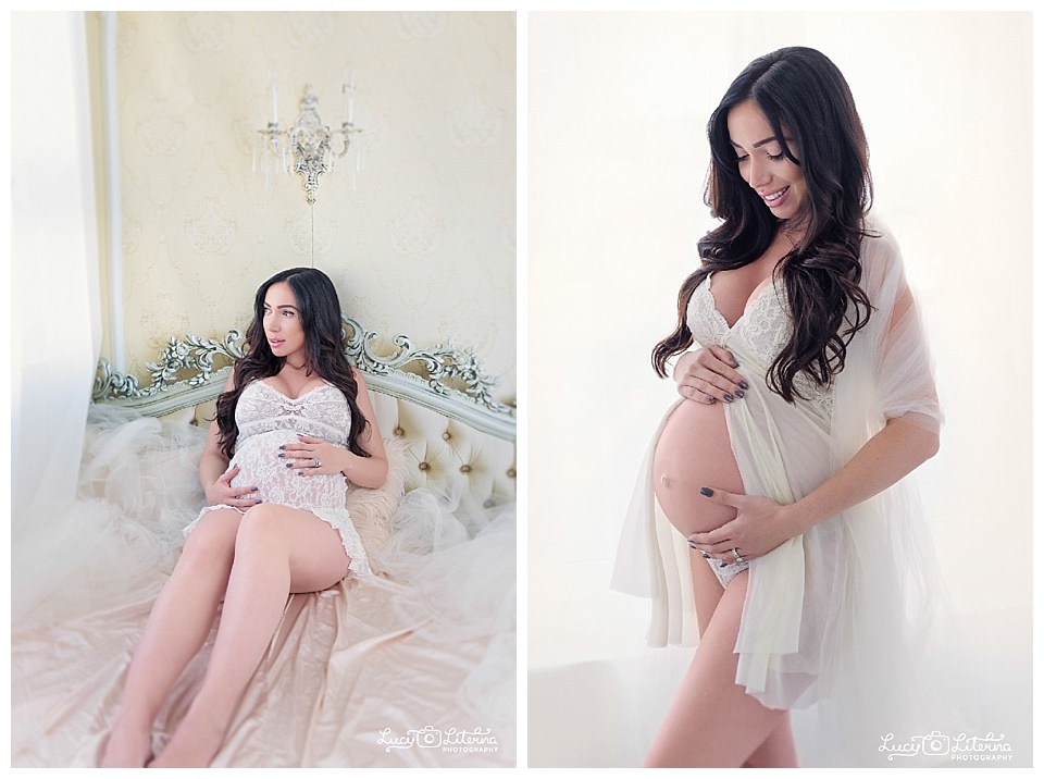 Glamour maternity photography