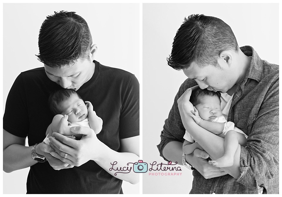 baby and daddy photography