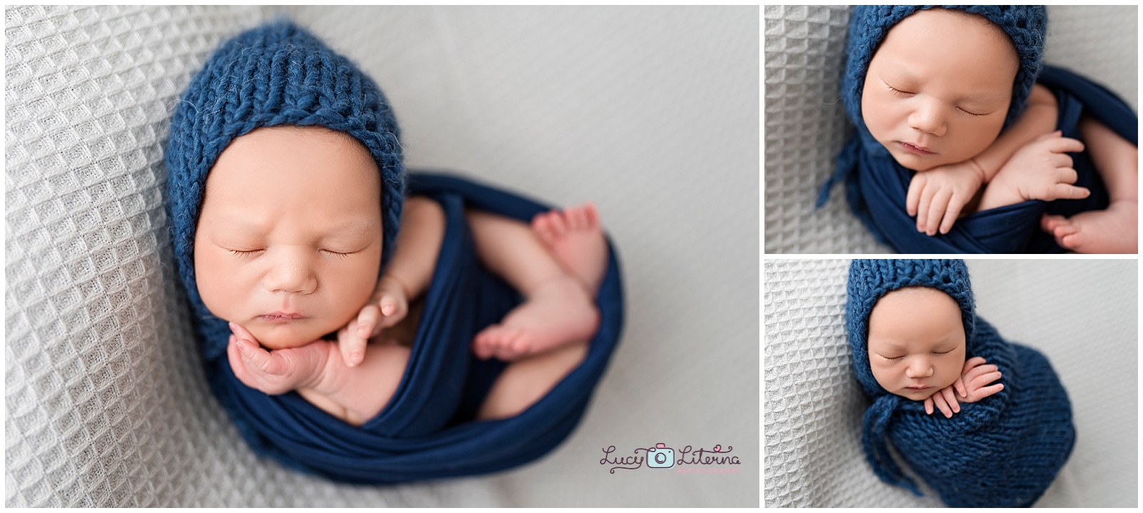 newborn photography session in the studio