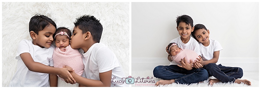 family and baby photography in the studio