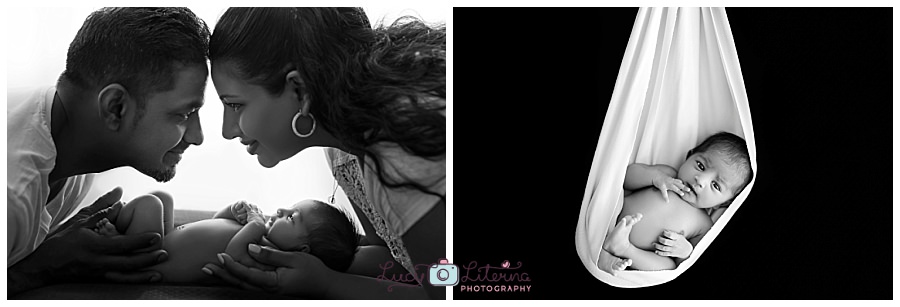 B&W newborn photography 