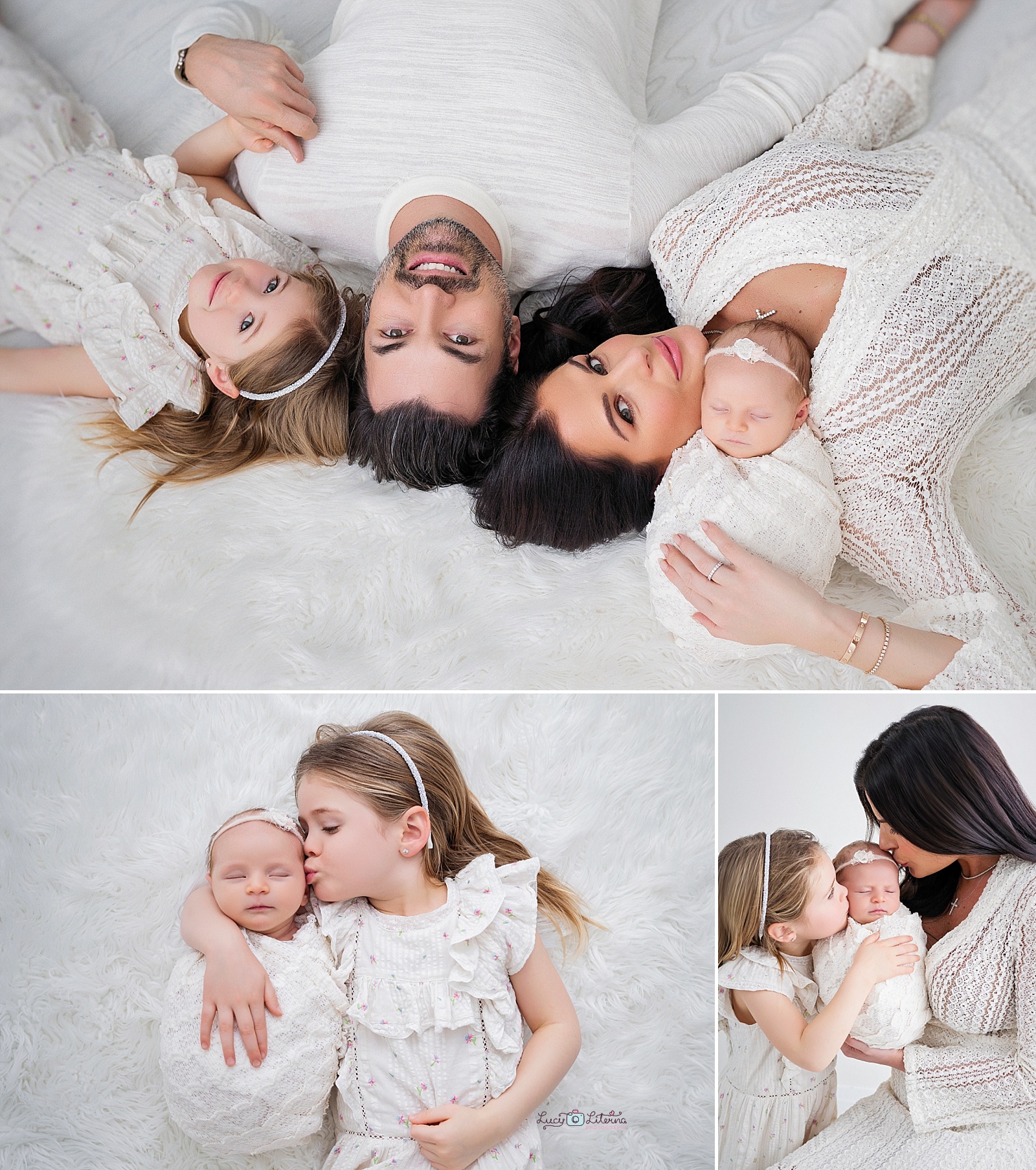 Newborn photo session in the studio